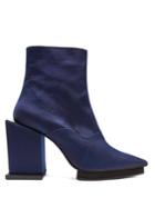Toga Point-toe Cubed Block-heel Ankle Boots