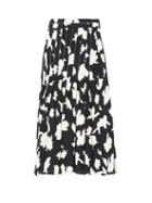 Matchesfashion.com Proenza Schouler - Pleated Floral-print Georgette Skirt - Womens - Black Multi
