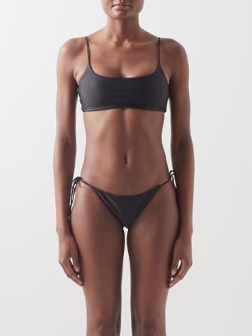 Jade Swim - Muse Scoop-neck Bikini Top - Womens - Black