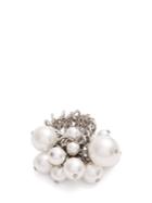Lanvin Faux-pearl And Crystal-embellished Ring