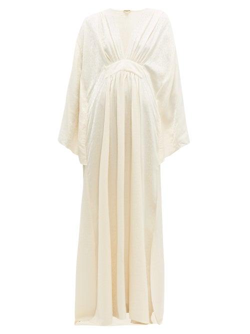 Matchesfashion.com Johanna Ortiz - I Want To Hold Your Hand Leopard Jacquard Dress - Womens - Ivory