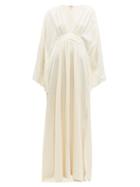 Matchesfashion.com Johanna Ortiz - I Want To Hold Your Hand Leopard Jacquard Dress - Womens - Ivory
