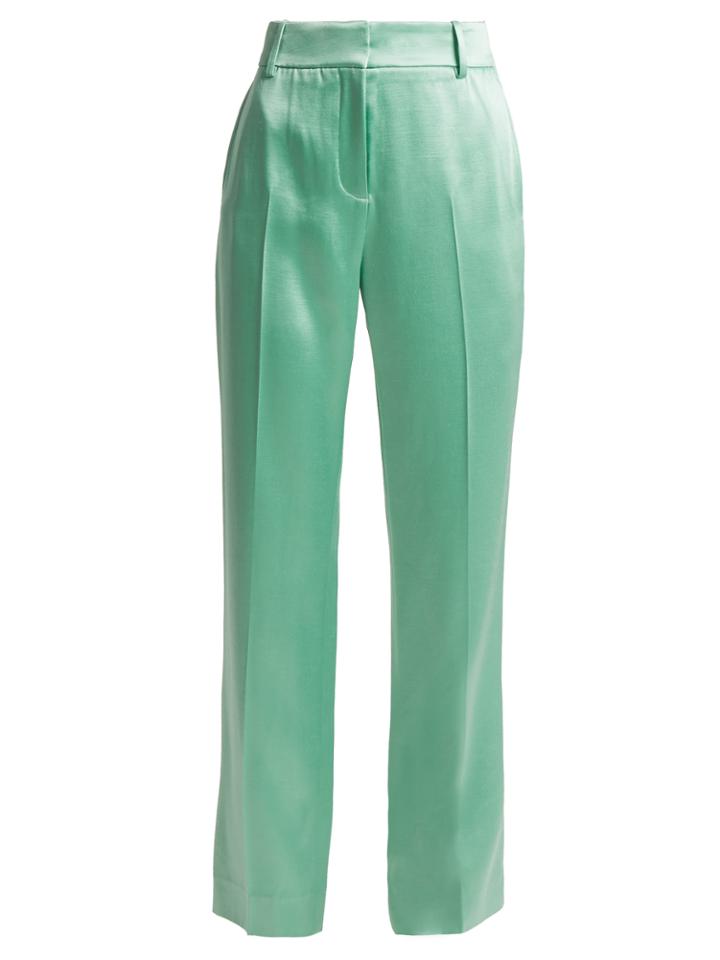 Sies Marjan Tatum Straight-leg Satin Trousers