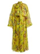 Dolce & Gabbana Vegetable-print Silk Jumpsuit