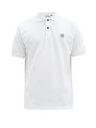 Matchesfashion.com Stone Island - Logo-patch Cotton-piqu Polo Shirt - Mens - White