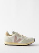 Veja - Sdu Alveomesh And Faux Suede Trainers - Womens - Cream Pink