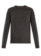 Matchesfashion.com Acne Studios - Nalon Face Wool Sweater - Womens - Dark Grey