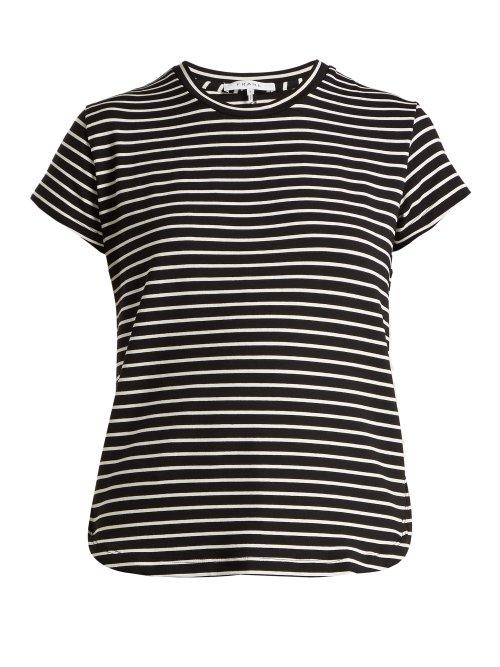 Matchesfashion.com Frame - Striped Short Sleeve T Shirt - Womens - Black Stripe