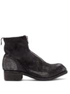 Matchesfashion.com Guidi - Zip-fastening Grained-leather Boots - Mens - Black