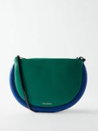 Jw Anderson - Bumper Moon Bi-colour Leather Shoulder Bag - Womens - Green Blue