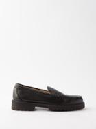 G.h. Bass & Co. - Weejun Larson Faux-leather Penny Loafers - Mens - Black