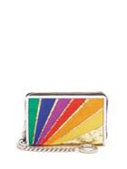 Saint Laurent Rainbow-stripe Cardholder
