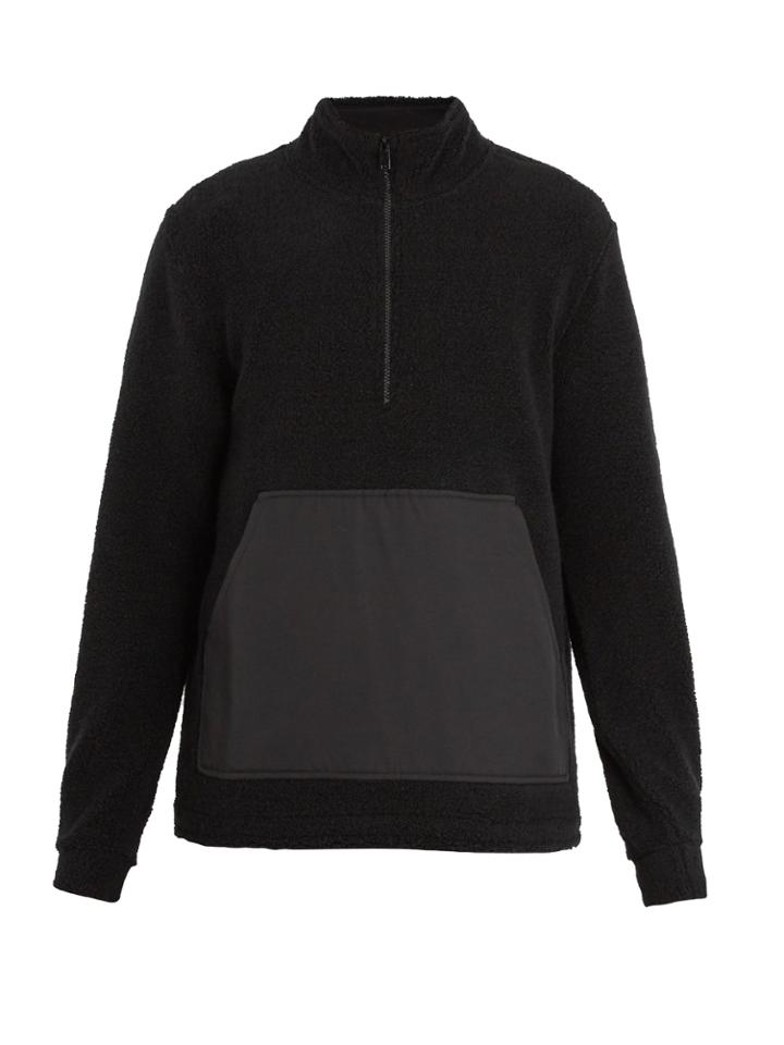 A.p.c. Summit Half-zip Wool-blend Sweatshirt