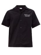 Matchesfashion.com Saturdays Nyc - Canty Cuban Collar Cotton Twill Shirt - Mens - Black