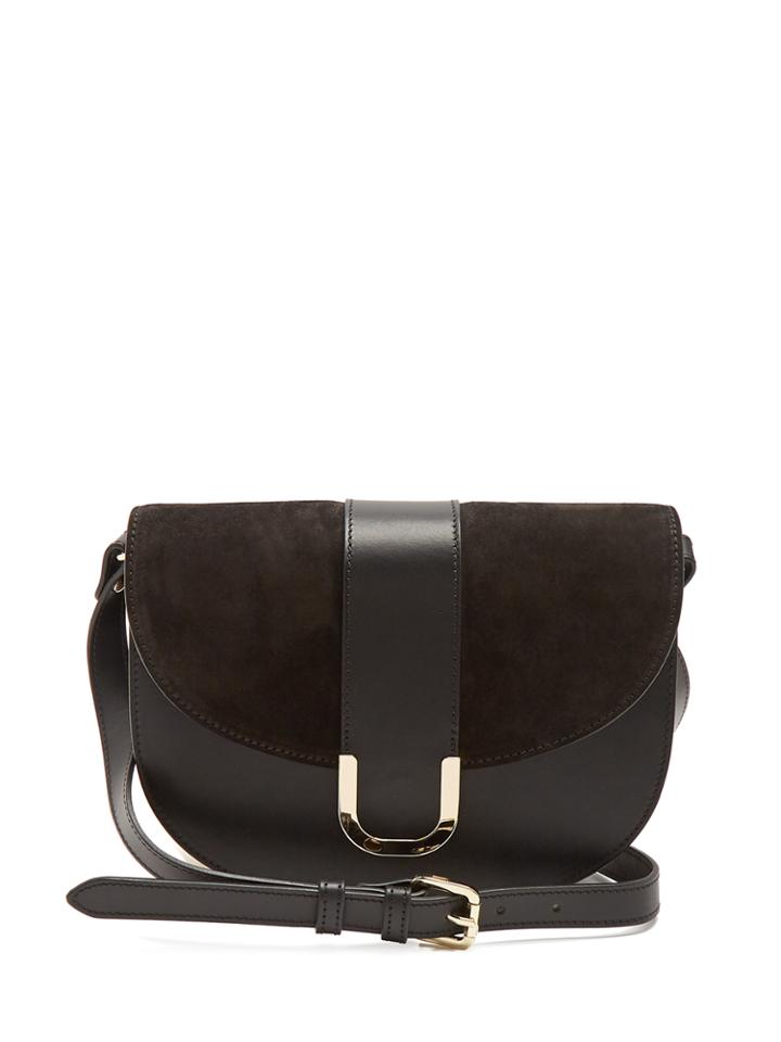 A.p.c. Soho Leather And Suede Cross-body Bag