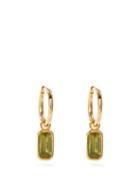 Matchesfashion.com Theodora Warre - Peridot & Gold-plated Sterling-silver Earrings - Womens - Green Gold