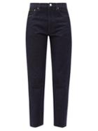 Totme - High-rise Cropped Straight-leg Jeans - Womens - Indigo