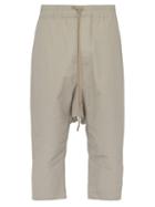 Matchesfashion.com Rick Owens - Cropped Linen Blend Trousers - Mens - Beige