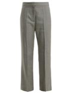 Stella Mccartney Houndstooth Pleated Wool Trousers