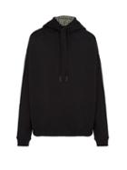 Matchesfashion.com Raf Simons - Back To Front Cotton Hooded Sweatshirt - Mens - Black White