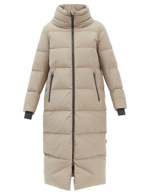 Herno - Laminar Gore-tex Quilted Down Coat - Womens - Dark Beige