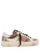 Golden Goose Deluxe Brand May Low-top Cracked-leather Trainers