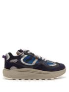 Matchesfashion.com Eytys - Jet Turbo Leather And Suede Trainers - Mens - Blue