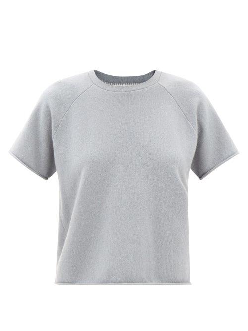 Extreme Cashmere - No. 229 Teddy Stretch-cashmere T-shirt - Womens - Mid Blue