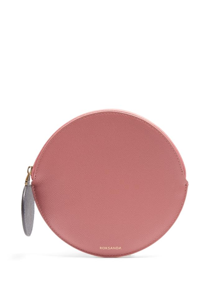 Roksanda Circle Zip-around Leather Coin Purse