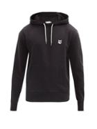 Mens Rtw Maison Kitsun - Fox Head-patch Jersey Hooded Sweatshirt - Mens - Black