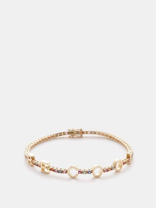 Roxanne First - Be Cool Sapphire & 14kt Gold Bracelet - Womens - Gold Multi