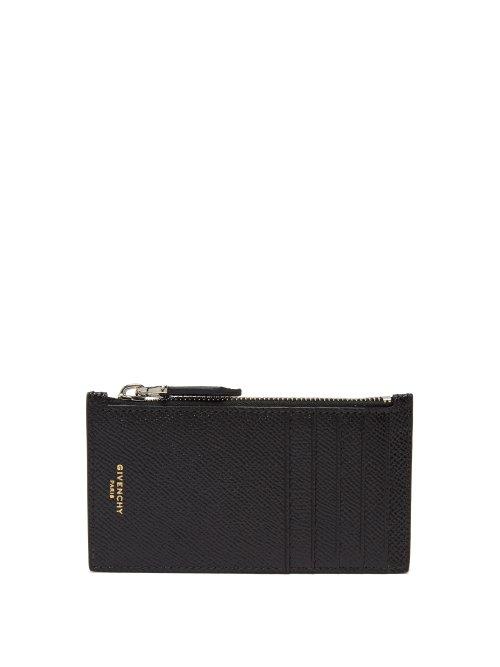 Matchesfashion.com Givenchy - Textured Leather Cardholder - Mens - Black