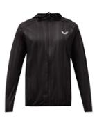 Castore - Reflective Logo-print Hooded Running Jacket - Mens - Black