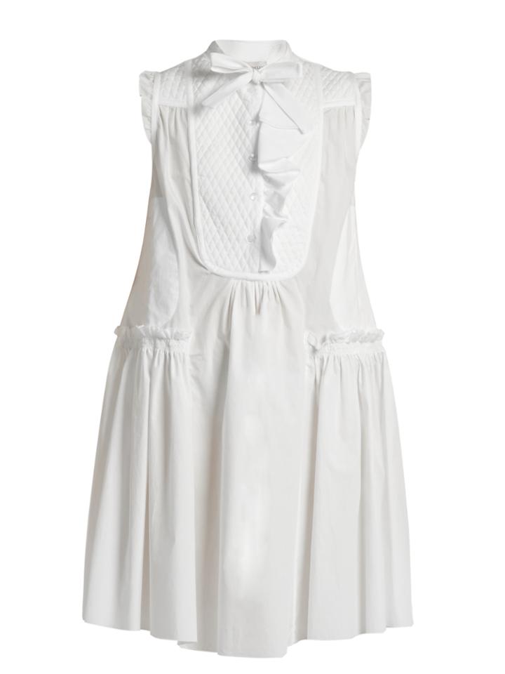 Moncler Sleeveless Cotton-poplin Dress