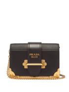 Matchesfashion.com Prada - Cahier Leather Cross Body Bag - Womens - Black