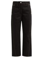 Matchesfashion.com Lemaire - High Rise Wide Leg Jeans - Womens - Black