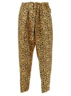 Matchesfashion.com Umit Benan B+ - Leopard-print Wide-leg Silk-twill Trousers - Mens - Yellow Multi