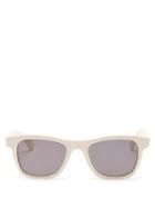 Bottega Veneta - Square Acetate Sunglasses - Mens - Ivory
