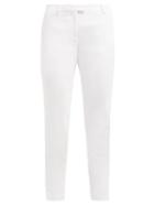 Matchesfashion.com Altuzarra - Henri Cigarette Crepe Trousers - Womens - White