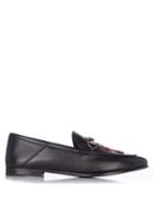 Gucci Brixton Snake-appliqu Leather Loafers