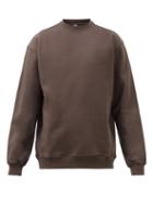 Another Aspect - Organic Cotton-jersey Sweatshirt - Mens - Brown