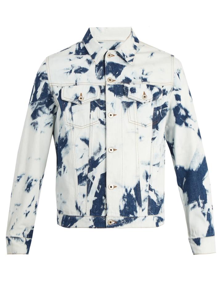Loewe X William Morris Bleached-denim Jacket