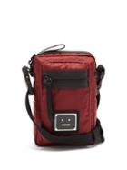 Matchesfashion.com Acne Studios - Face Ripstop Micro Cross-body Bag - Mens - Burgundy