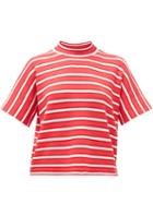 Matchesfashion.com Barrie - Striped Cashmere Sweater - Womens - Red White