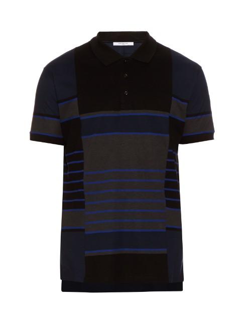 Givenchy Columbian-fit Striped Polo Shirt