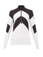 Matchesfashion.com Toni Sailer - Rosalie Half Zip Base Top - Womens - Black White