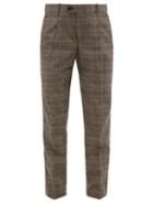 Matchesfashion.com Ditions M.r - Francois Prince Of Wales Check Wool Blend Trousers - Mens - Grey Multi