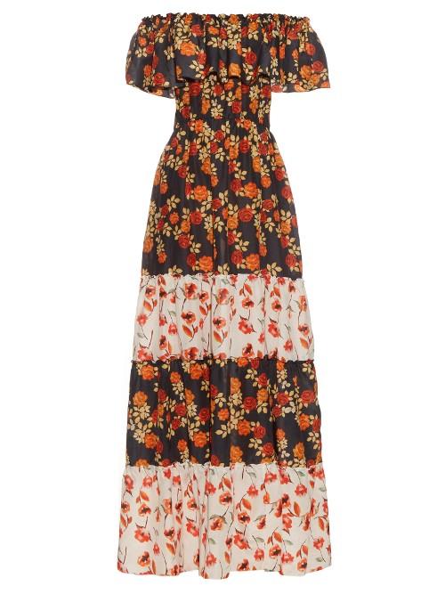 Athena Procopiou Seven Wonders Off-the-shoulder Dress