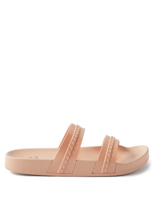 Ancient Greek Sandals - Meli Rubber Slides - Womens - Pink