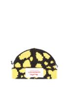 Matchesfashion.com Charles Jeffrey Loverboy - Logo-patch Lambswool-blend Beanie Hat - Mens - Black Yellow